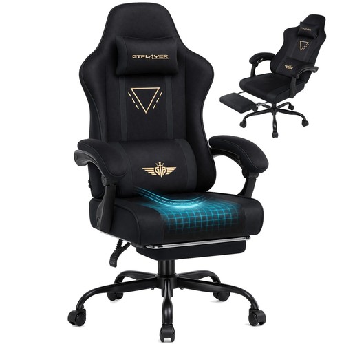 Fabric gaming chair - gaming,