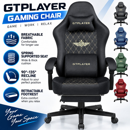 Gtplayer fabric gaming chair - gtplayer,