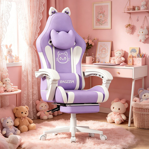 Purple gaming chair executive - purple,
