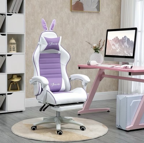 Purple gaming chair with - gaming,