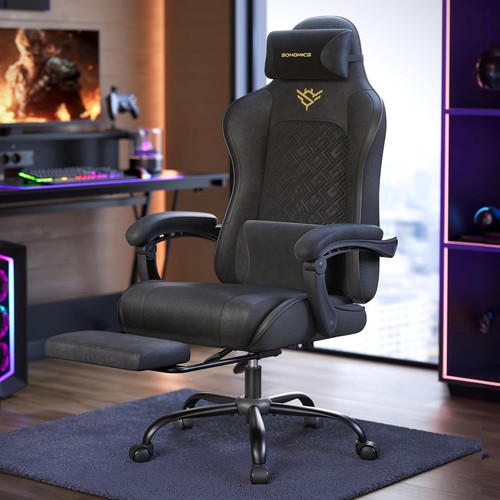 Gaming chair with footrest - gaming,