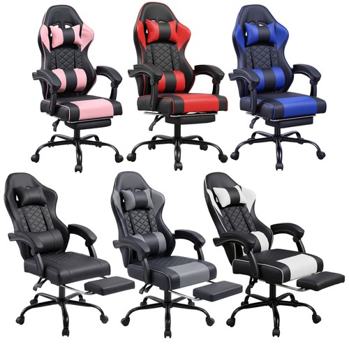 Racing style gaming chair with - style,
