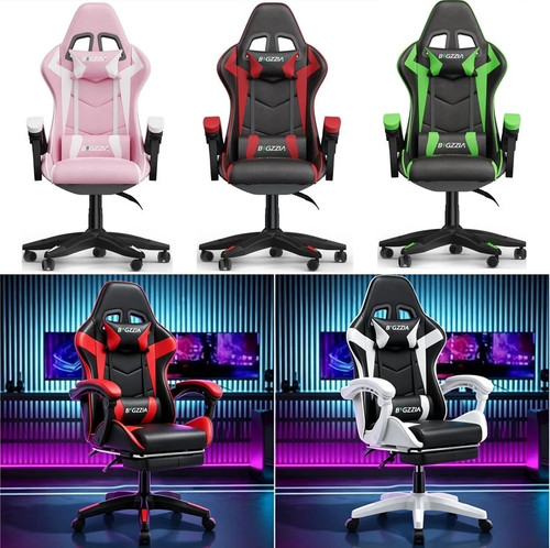 Swivel gaming chair faux - gaming,