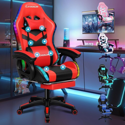 Led gaming chair with point - ,