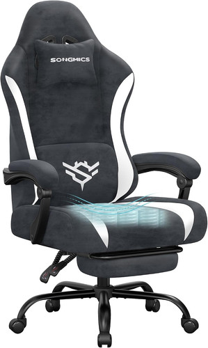 Gaming chair with footrest - gaming,