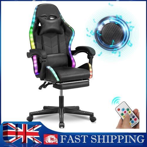 Led rgb reclining gaming - reclining, chair