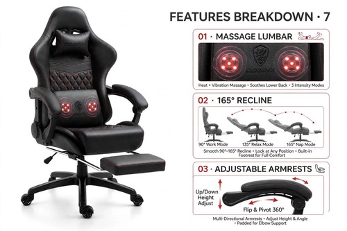 Dowinx gaming chair massage - gaming,
