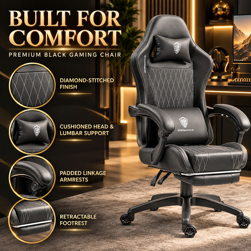 Dowinx black gaming - dowinx, chair